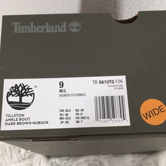 Womens Timberland Tillston Zip Ankle Boots Wide 9 - Picture 11 of 11